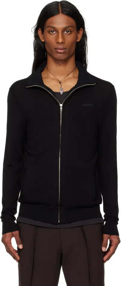 Hodakova Black Knitted Track Jacket