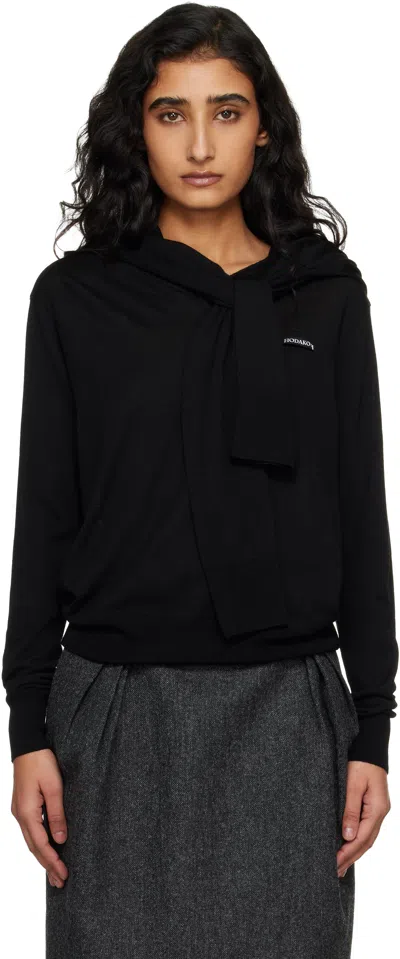 Hodakova Double Sleeve Hoodie In Black