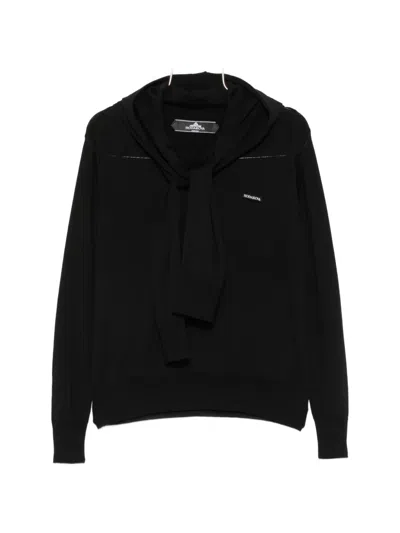 Hodakova Double-sleeve Hoodie In Black