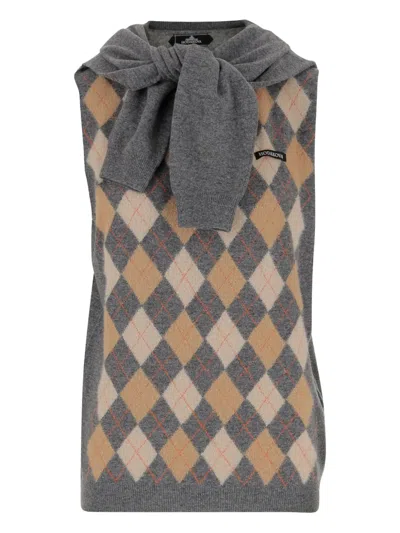 HODAKOVA GEOMETRIC-PATTERN VEST