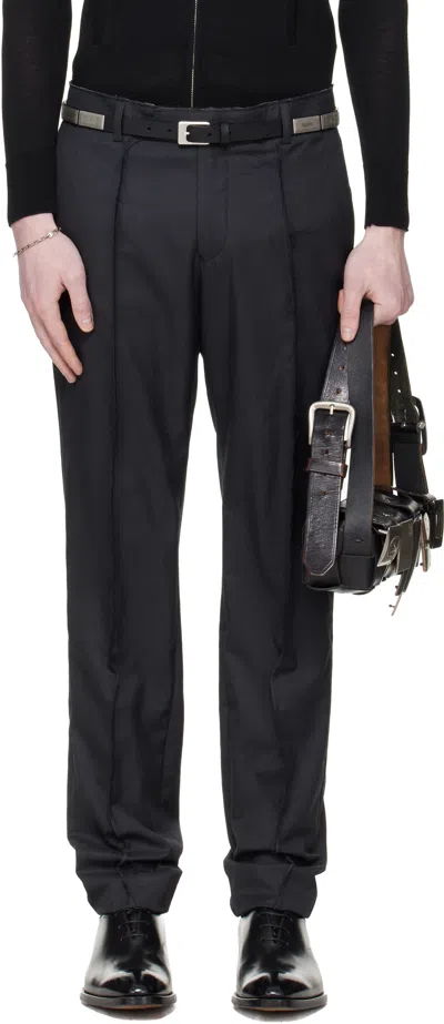 Hodakova Horse Hair Suit Trousers In Gray
