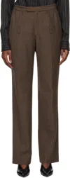 Hodakova Inside Out Waist Trousers In Brown