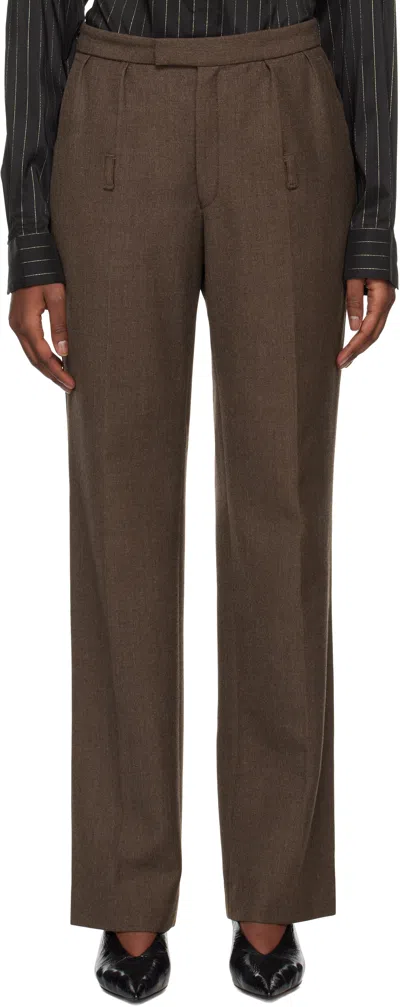 Hodakova Inside Out Waist Trousers In Brown
