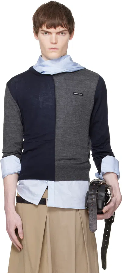 Hodakova Knitted Patch Sweater In Multi
