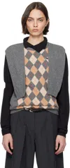 Hodakova Stretch Cotton Vest With Geometric Pattern