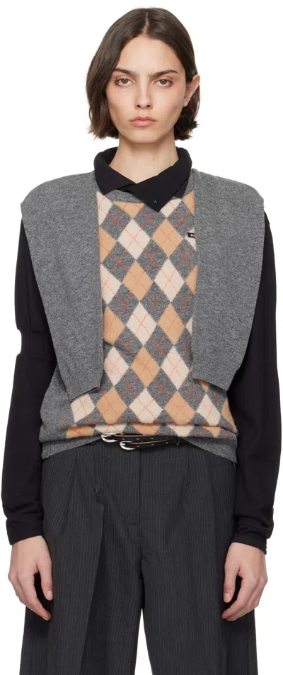 HODAKOVA KNITTED SLEEVE VEST