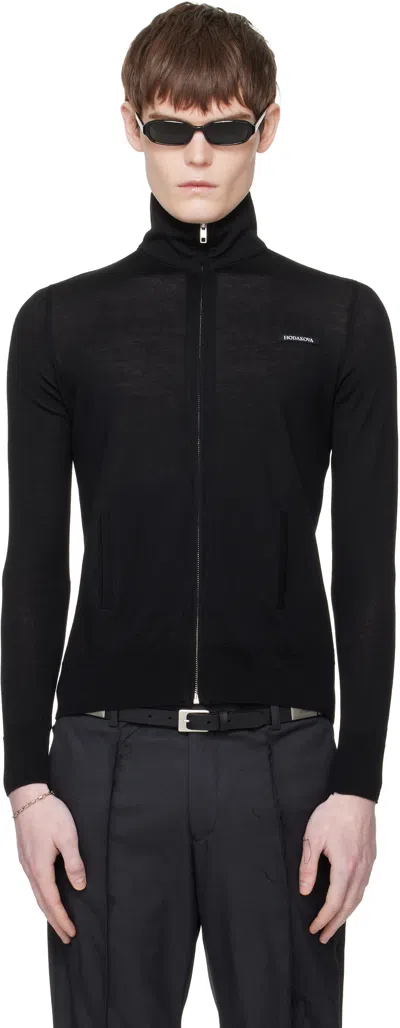 Hodakova Knitted Tracksuit Sweater In Black