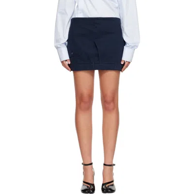 Hodakova Navy Usd Miniskirt In Blue