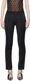 Hodakova Black Pinched Seam Trousers In Black