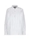 Hodakova Shirt With Rouches In White