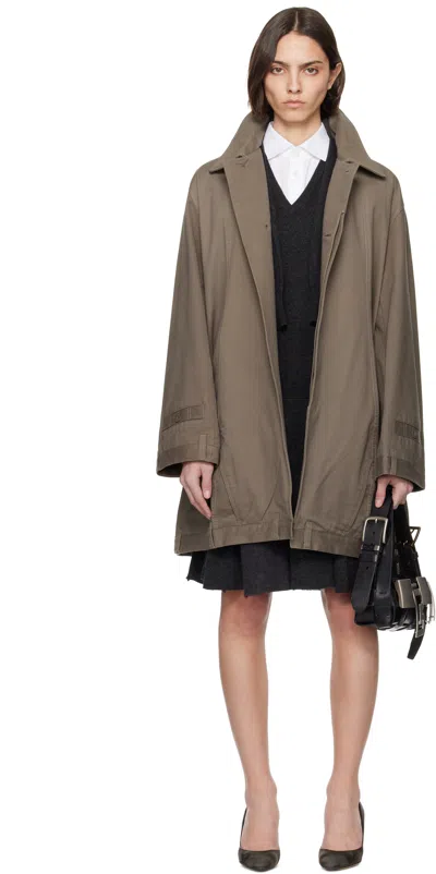 Hodakova Upside Down Chino Trench Coat