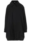 Hodakova Upside Down Pattern Stretch Wool Blend Jacket In Black