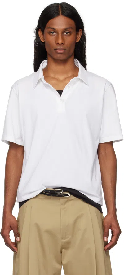 Hodakova White Short Sleeve Polo