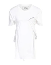Hodakova Woman T-shirt White Size L Cotton, Polyester In White