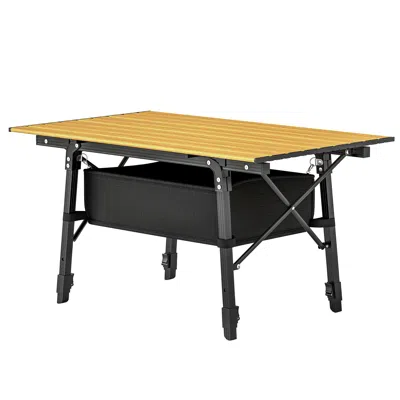 Hodetail 3ft Aluminum Small Folding Table, Portable Camping Table With Storage Bag, Carry Bag For Outdoor Pic