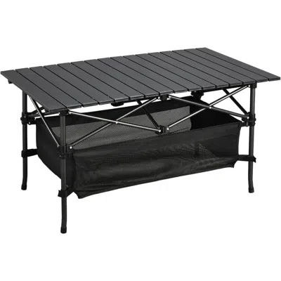 Hodetail Camping Table That Fold Up Lightweight, Aluminum Folding Table Roll Up Table With Easy Carrying Bag 