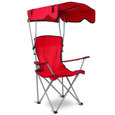 Hodetail Foldable Beach Canopy Chair Sun Protection Camping Lawn Canopy Chair 330lbs Load Folding Seat