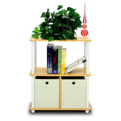 Hodetail Green 3 - Tier Multipurpose Storage Shelf With Bins