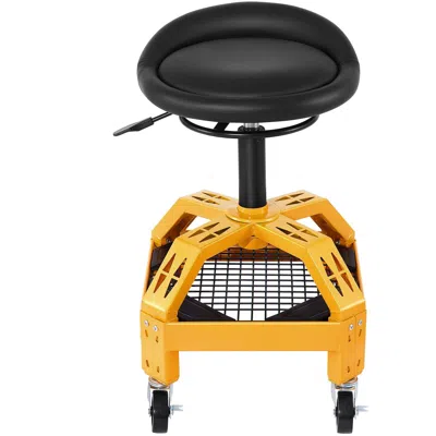 Hodetail Rolling Garage Stool, 300lbs Capacity, Adjustable Height From 24 In To 28.7 In, Mechanic Seat With 3