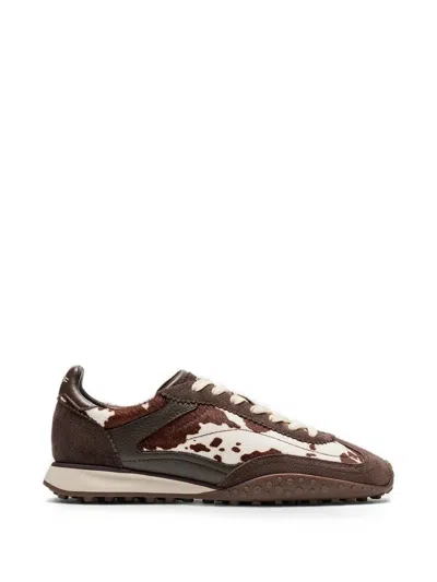 Hoff Animal-print Panelled Sneakers In Brown