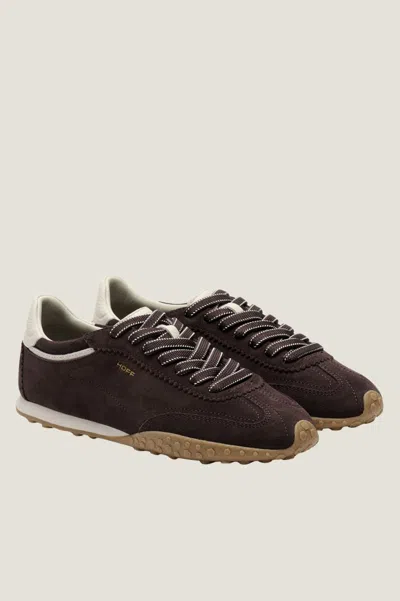 Hoff Aspiga Ethical Women's  Bridge Suede Trainers Chocolate Brown