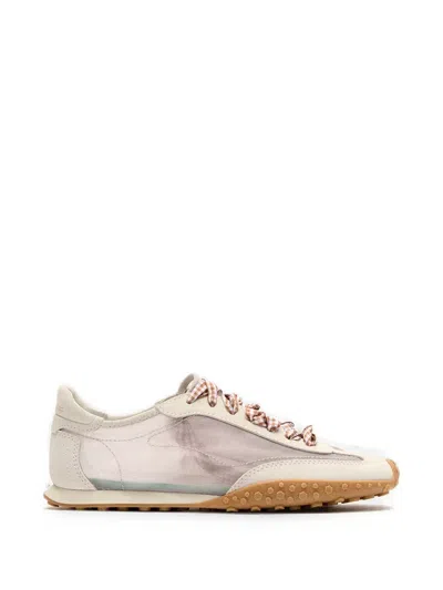 Hoff Bridge Gingham-lace Suede-panels Sneakers In Multi
