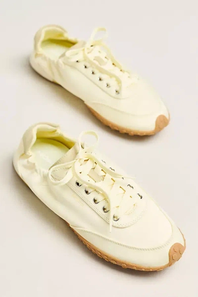 Hoff Bridge Satin Scrunch Sneakers In Yellow
