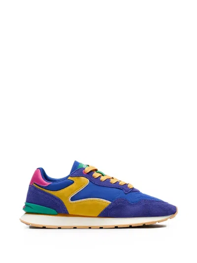 Hoff City Dopamine Panelled Suede-trim Sneakers In Blue
