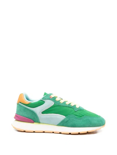 Hoff City Panelled Sneakers In Green