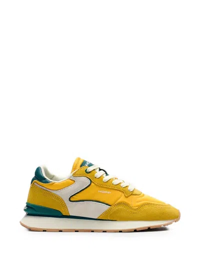 Hoff City Panelled Suede Sneakers In Yellow
