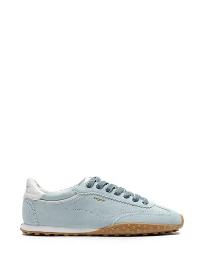 Hoff City Suede Logo-print Sneakers In Blue