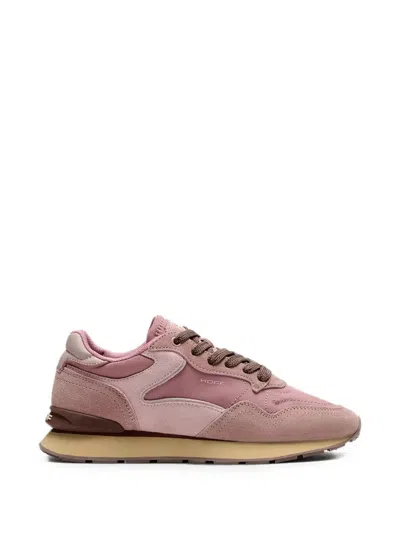 Hoff City Suede Panelled Sneakers In Pink