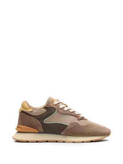 Hoff City Suede-panelled Sneakers In Brown