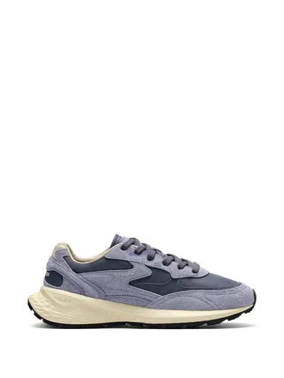 Hoff City Suede-panelled Sneakers In Blue