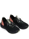 Hoff Knit Lace-up Sneakers In Black