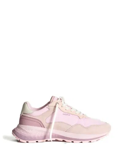 Hoff Lace-up Panelled Sneakers In Pink