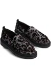 Hoff Leopard-print Loafers In Gray