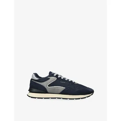 Hoff Mens City Suede Trainers Blue Other Eur 45 / 11 Uk In Multi