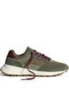 Hoff Panelled Lace-up Sneakers In Green