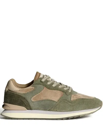 Hoff Panelled Lace-up Sneakers In Green