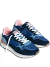 Hoff Panelled Suede Sneakers In Blue
