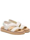Hoff Road Flat Sandals In White