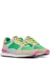 Hoff Suede-panel Sneakers In Green