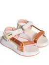Hoff Touch-strap Platform Sandals In Orange
