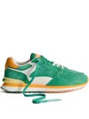 Hoff Virdis Suede Panelled Sneakers In Green