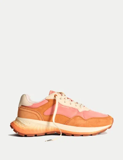 Hoff Suede Sneakers In Orange