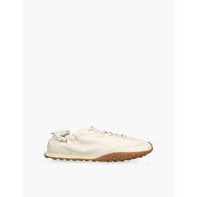 Hoff Bridge Napa Leather Sneakers In White