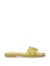 Hoff Woven Slides In Green