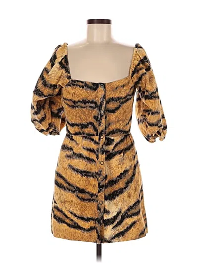 Pre-owned Hofmann Copenhagen Cocktail Dress In Gold