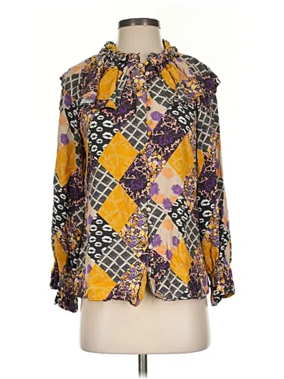 Pre-owned Hofmann Copenhagen Long Sleeve Blouse In Yellow
